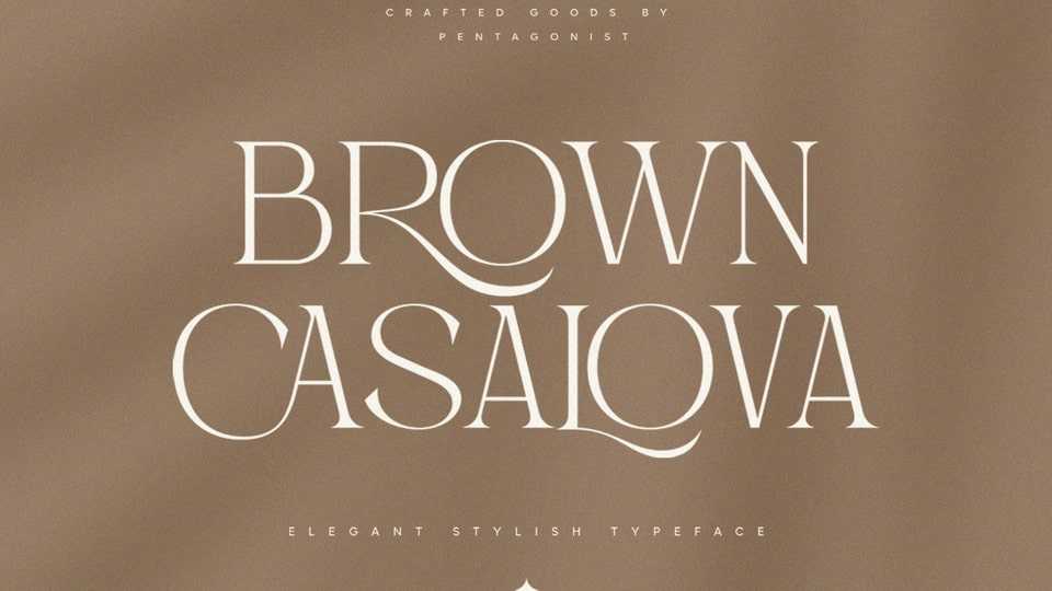 Brown Casalova Font › Fontesk