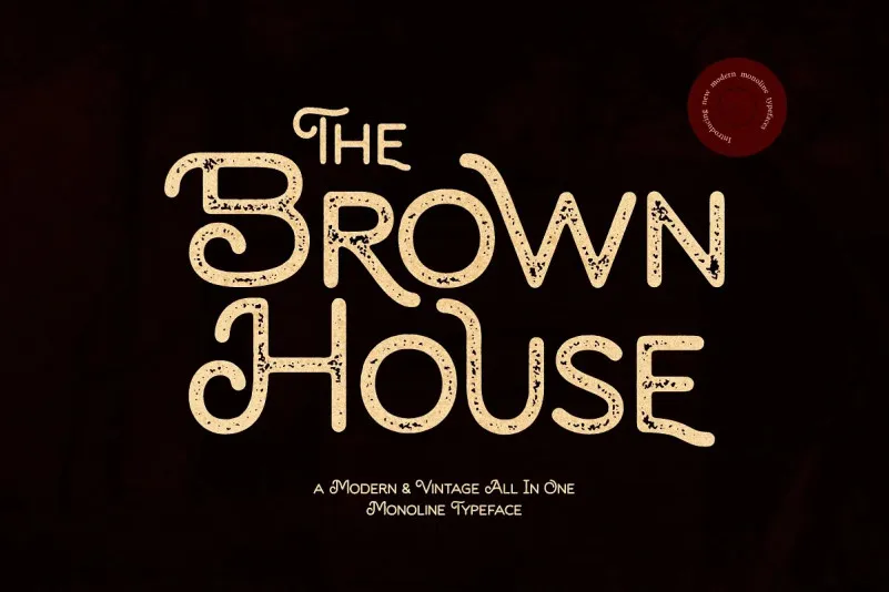 Brown House Font