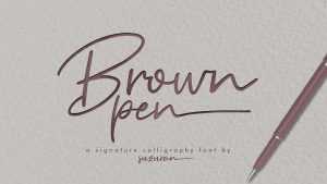 Brown Pen Font › Fontesk