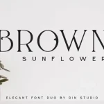 Brown Sunflower Display Font