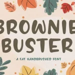 BROWNIE BUSTER Fat Handbrushed Font
