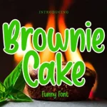 Brownie Cake Display Font