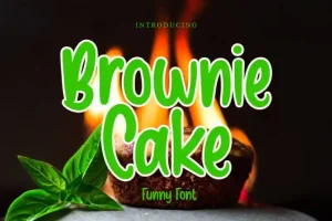 Brownie Cake Display Font