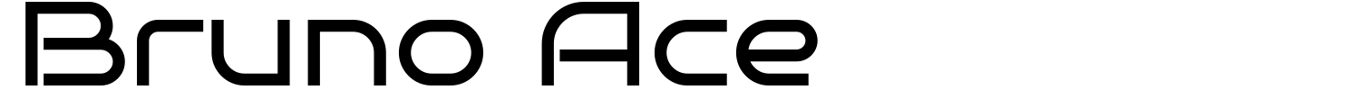 Bruno Ace Font | 1001 Free Fonts