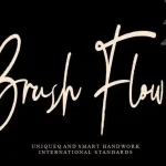 Brush Flower Handwritten Font - Fonte Grátis Brush Flower Handwritten Font