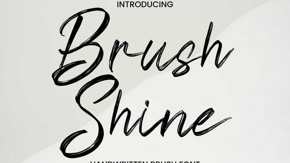 Brush Shine Font › Fontesk