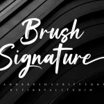 Brush Signature Font