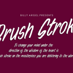 Brush Stroke Font