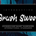 Brush Sweet Brush Font - Fonte Grátis Brush Sweet Brush Font