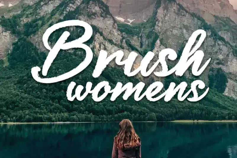 Brush womens Script Font