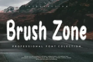 Brush Zone Brush Font