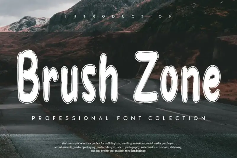 Brush Zone Brush Font