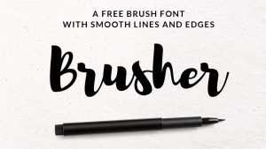 Brusher Font › Fontesk
