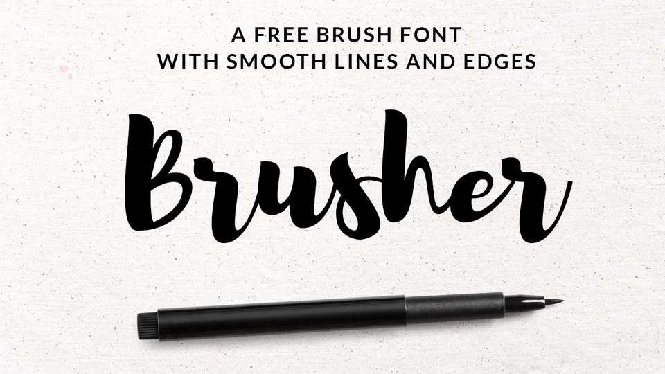 Brusher Font › Fontesk