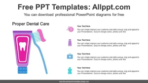 Brushing Teeth PowerPoint Diagram