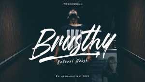Brusthy Script Font › Fontesk