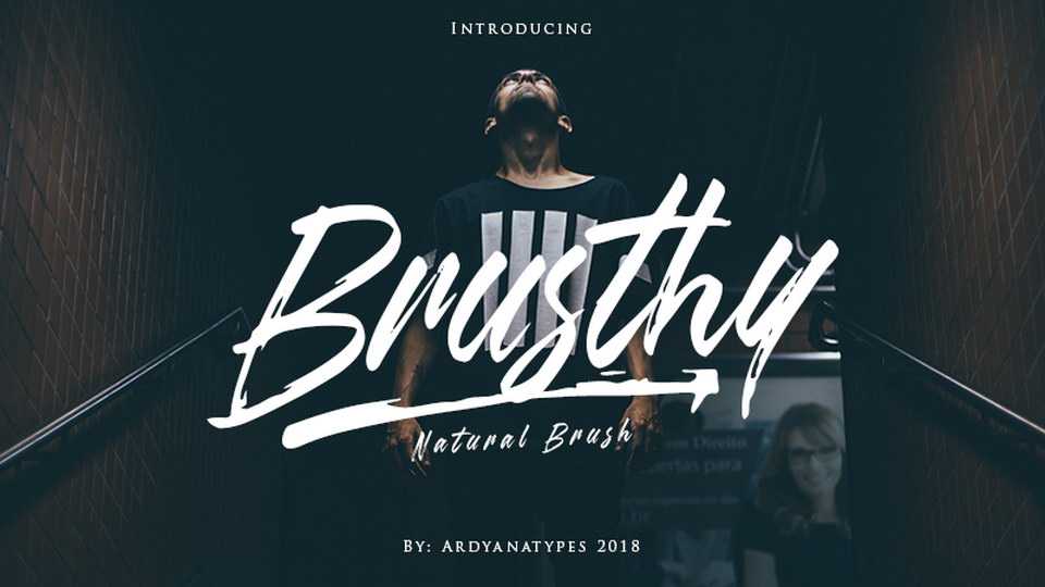 Brusthy Script Font › Fontesk