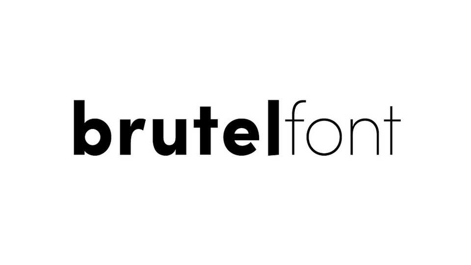 Brutel Font Family › Fontesk