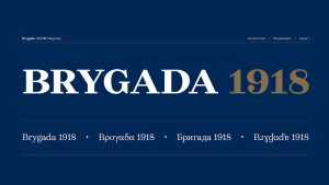 Brygada 1918 Font Family › Fontesk
