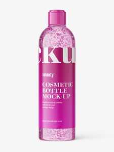 Bubble bottle with flip top mockup