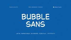 Bubble Sans Font › Fontesk