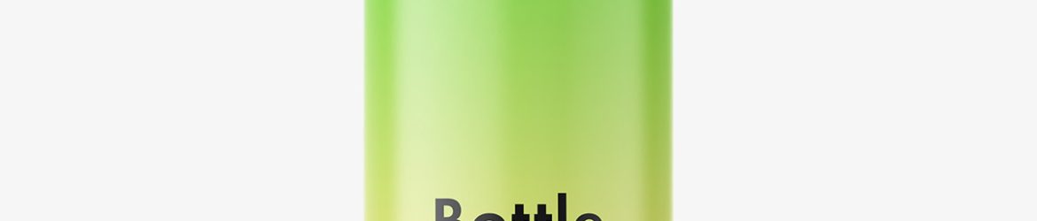 Bubble soap bottle mockup