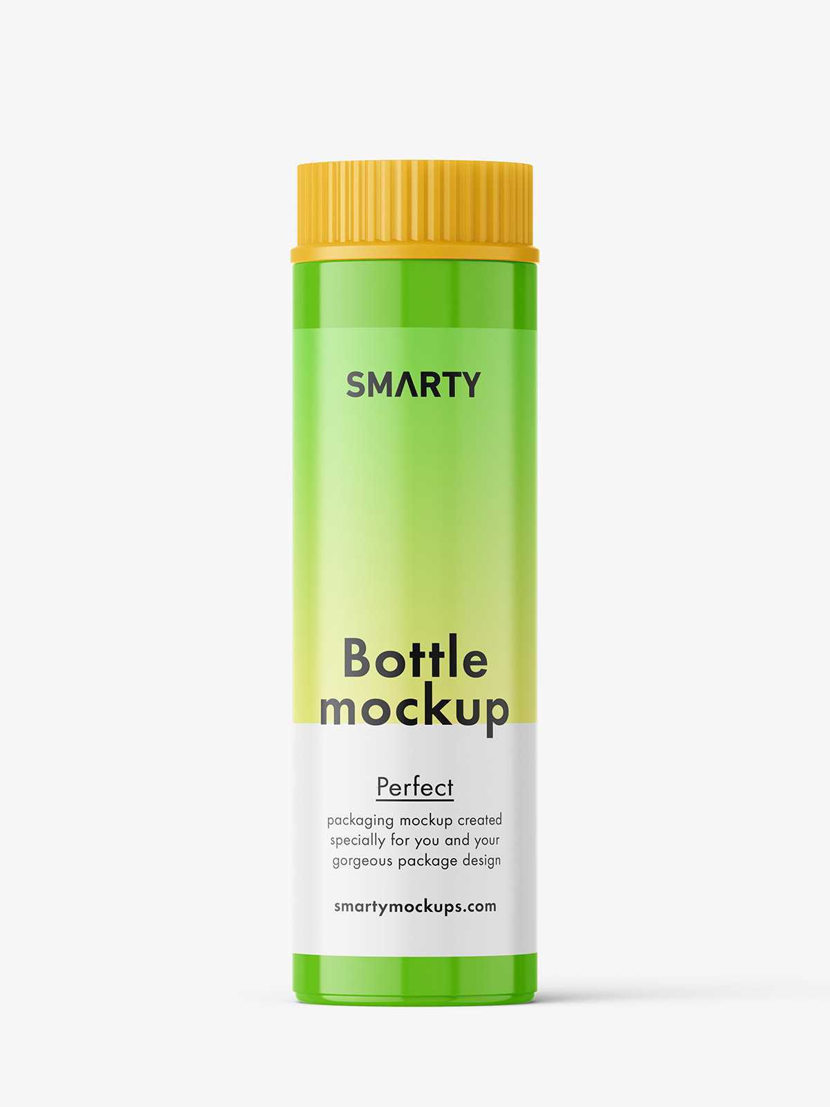 Bubble soap bottle mockup