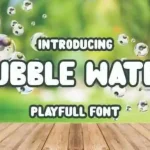 Bubble Water Display Font