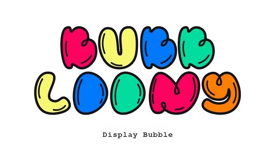 Bubbloony Font › Fontesk