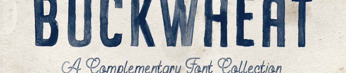 Buckwheat Hand-painted Font (SVG)