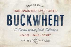 Buckwheat Hand-painted Font (SVG)