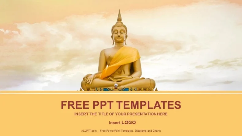 Buddha Statue-Religion PowerPoint Templates