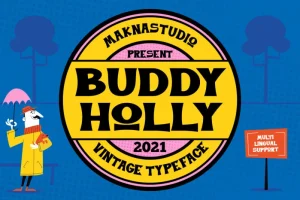Buddy Holly Display Font