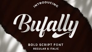 Bufally Script Font › Fontesk