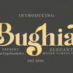 Bughia Serif Font - Fonte Grátis Bughia Serif Font