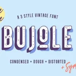 Bujole - A 3 Style Vintage Font