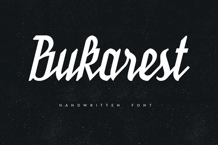 Bukarest Handwriting Font