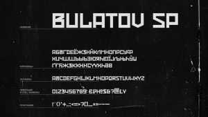 Bulatov SP Font › Fontesk