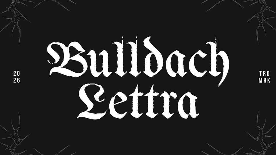 Bulldach Lettra Font › Fontesk