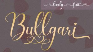 Bullgari Script Font › Fontesk