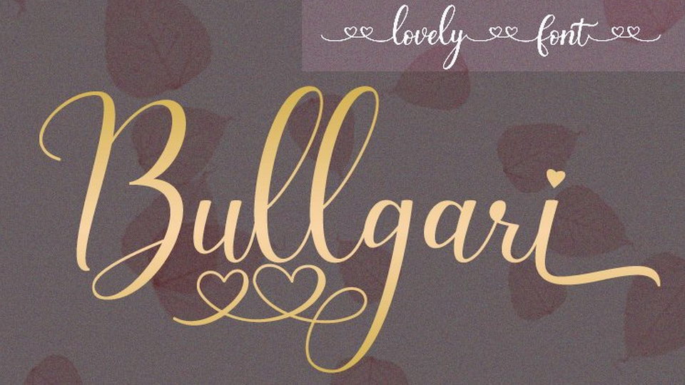 Bullgari Script Font › Fontesk