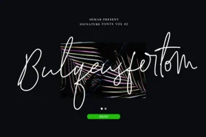 Bulqeusfertom - Signature Font