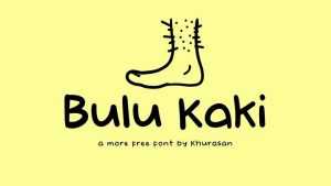 Bulu Kaki Font › Fontesk