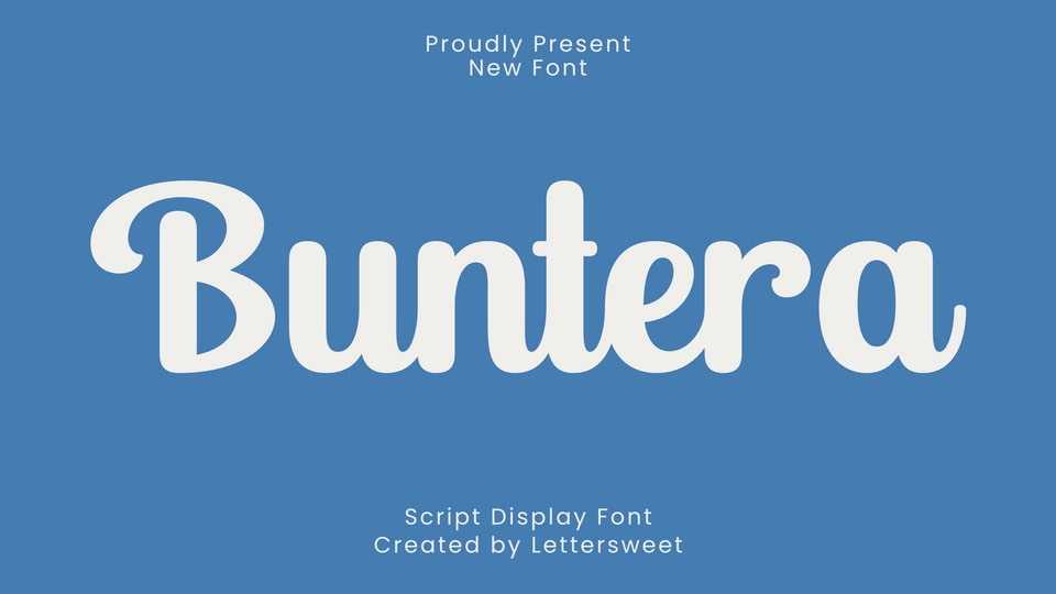 Buntera Font › Fontesk