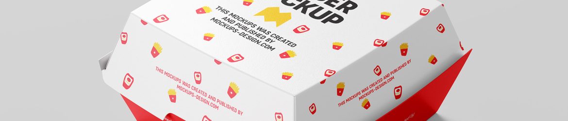 Burger box mockup - Instant Download