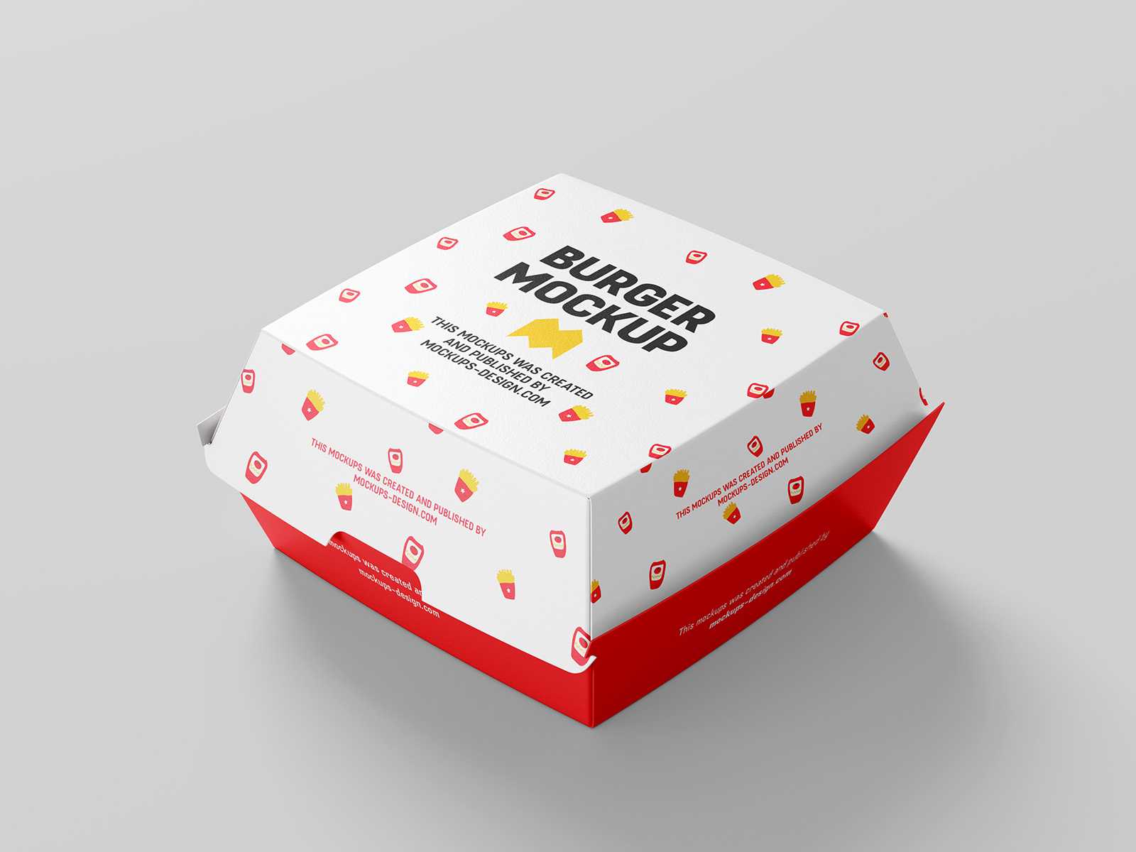 Burger box mockup - Instant Download