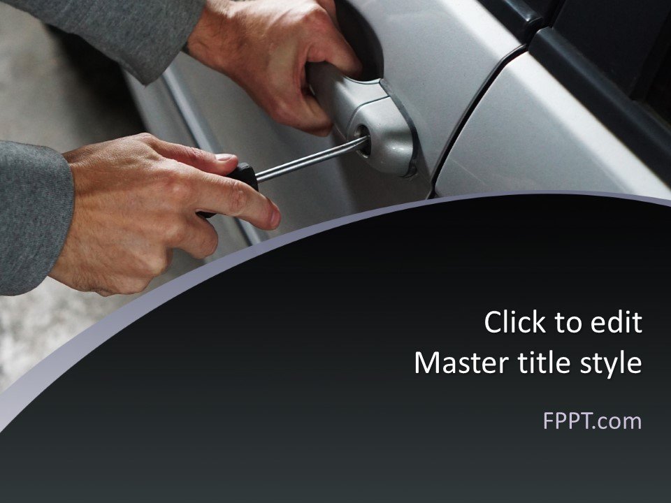 Burglar Anti-Theft PowerPoint Template