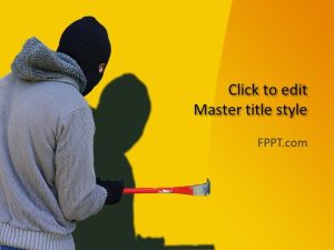Burglar PowerPoint Template