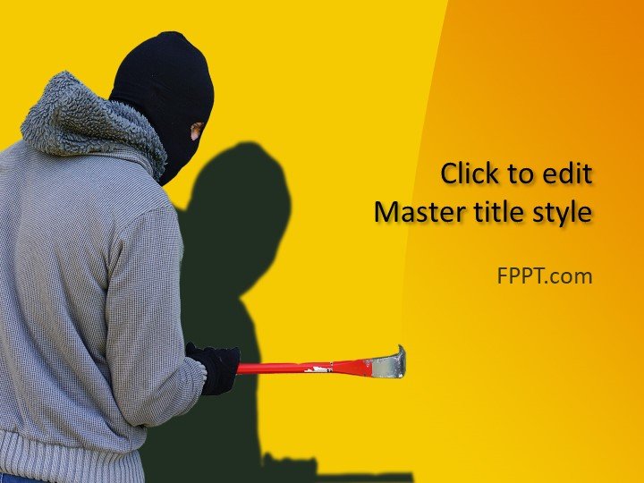 Burglar PowerPoint Template