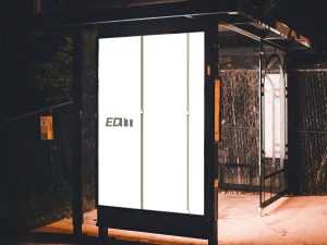 Bus Station Citylight Mockup (PSD)
